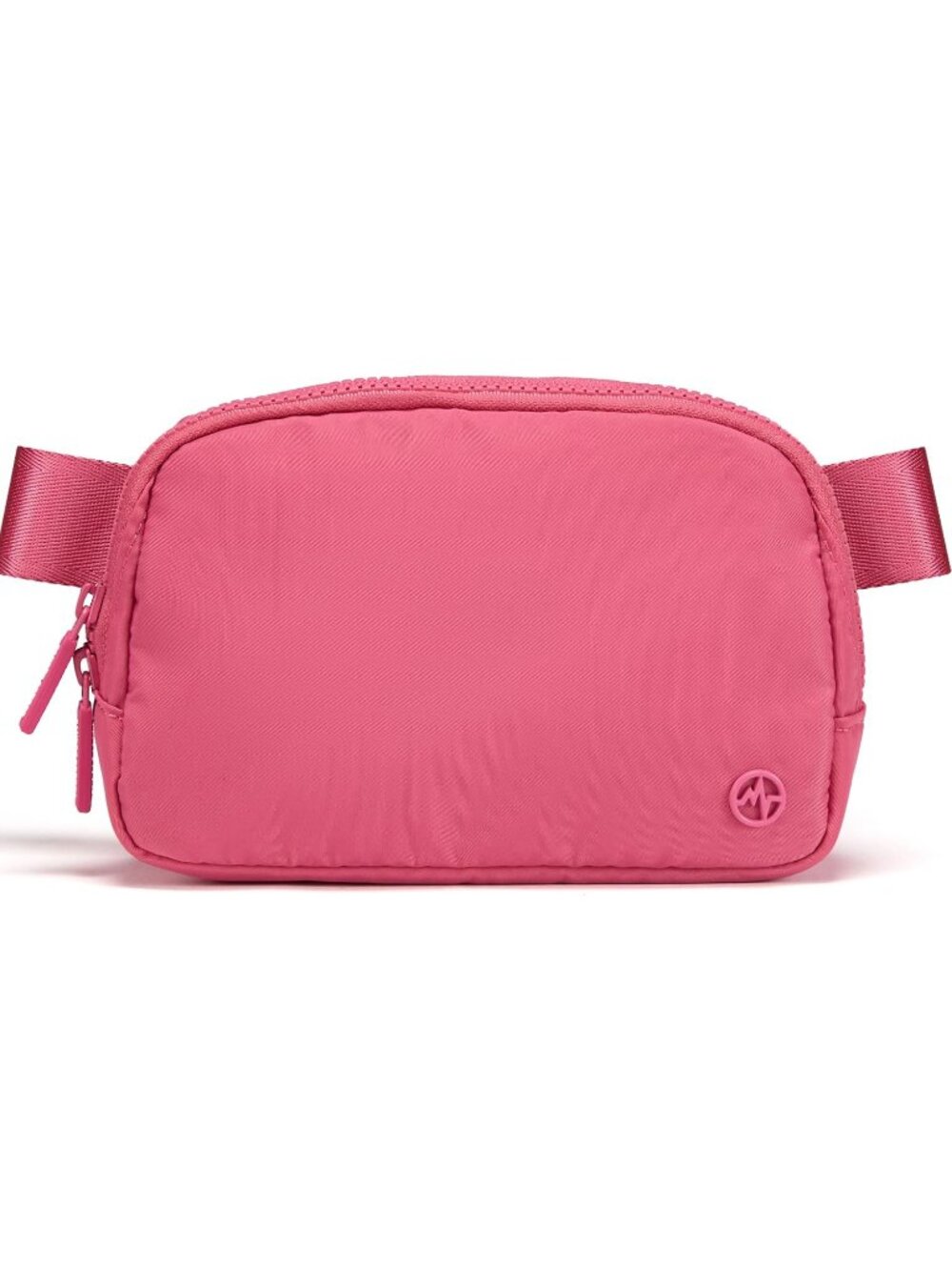 Women's Hot Pink Water Repellent Waist Packs Crossbody Bag with Adjustable Strap